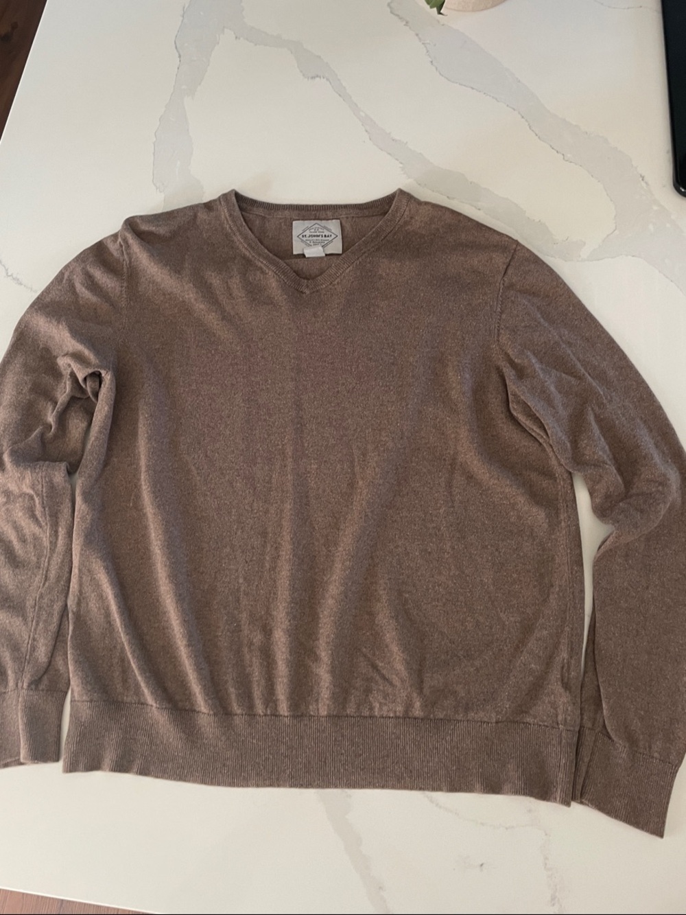 Classic Men's Brown Crewneck Sweater
